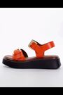 Dune London Orange Loells Buckle Flatform Sandals - Image 2 of 7