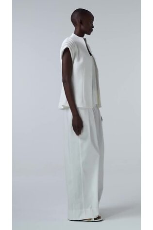 leem Cream Organic Tubular Tuck Vest - Image 2 of 6