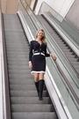 Sosandar Black Mono Tipped Skirt - Image 2 of 5