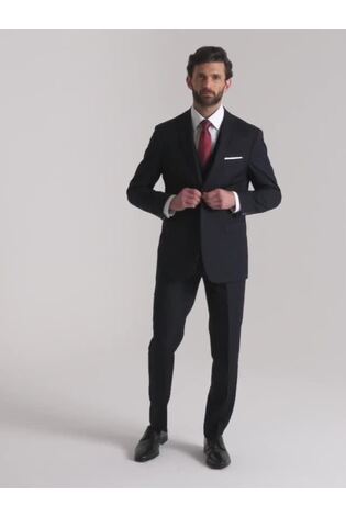 Skopes Dark Navy Blue Tailored Fit Madrid Suit: Jacket - Image 2 of 5 Skopes Dark Navy Blue Tailored Fit Madrid Suit: Jacket - Image 2 of 5