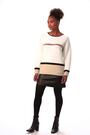 Roman White Colourblock Stripe Knit Jumper - Image 2 of 6