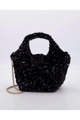 Dune London Black Brighten Embellished Grab Bag - Image 2 of 4