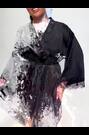 Ann Summers Black Satin Cherryann Robe Dressing Gown - Image 2 of 6