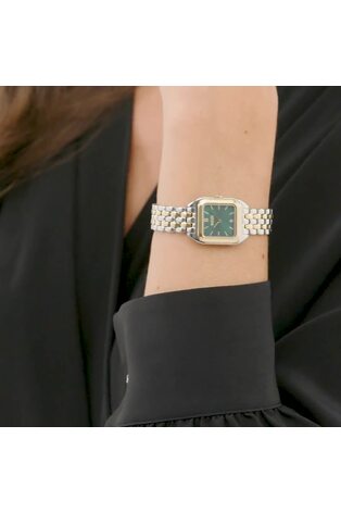 BOSS Black Mae Petite Soft Square Two Tone Bracelet Watch - Image 2 of 5