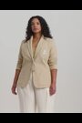 Lauren Ralph Lauren Beige Curve Bullion Jacquard Blazer - Image 2 of 10