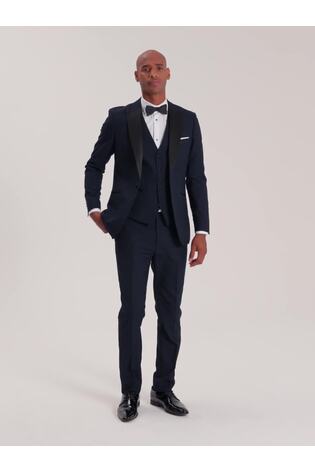 Skopes Blue Slim Fit Sinatra Dinner Suit Jacket - Image 1 of 1