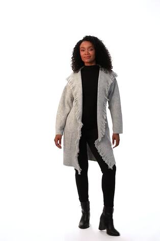 Roman Grey Petite Tassle Pocket Detail Cardigan - Image 2 of 6