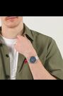 HUGO Silver Tone Style Stainless Steel Mesh Bracelet And Blue Dial Watch - Image 2 of 7