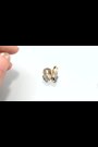 The Diamond Store Green 9K Yellow Gold Tone Emerald 8 x 15mm And Diamond Earrings - Image 2 of 4