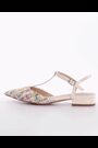 Dune London Cream Harler T-Bar Point Flats - Image 2 of 6