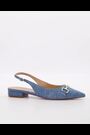 Dune London Blue Hopeful Snaffle Slingback Sandals - Image 2 of 6