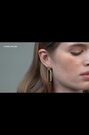 Karen Millen Crystal Ellipse Drop Earrings - Image 2 of 6