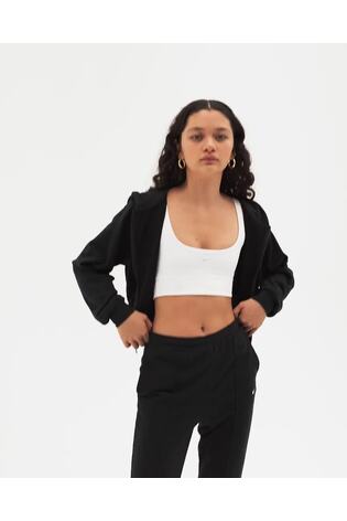 Nike Black High Waisted Chill French Terry Joggers - Image 2 of 5 Nike Black High Waisted Chill French Terry Joggers - Image 2 of 5