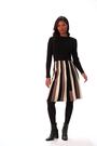 pardo - Roman Roman de malha verticais Stripe Dress - Imagem 2 de 6