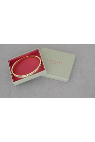 Ted Baker Gold Tone CLEMARA: Crystal Hinge Adjustable Bangle - Image 2 of 8