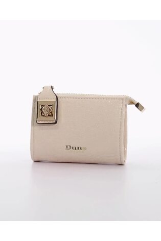 Dune London Cream Koined Turnlock Cardholder - Image 2 of 6