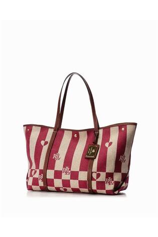 Buy Lauren Ralph Lauren Red Heart Logo Canvas Tote from Next
