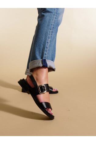 Jones Bootmaker Black Iyla Leather Sandals - Image 2 of 7
