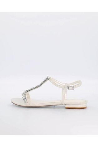 Dune London White Memorise Bridal Corsage Sandals - Image 2 of 6