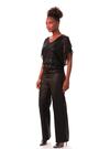 Roman Black Sequin Mesh Bow Back Blouse - Image 2 of 6