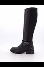 Dune London Black Teller Cleated Buckle Knee High Boots - Image 2 of 6