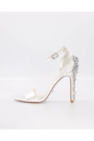 Dune London White Meridians Bridal Star Heel Sandals - Image 2 of 6