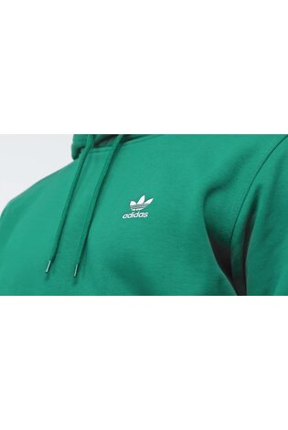 adidas Originals Dark Green Trefoil Essentials Hoodie - Image 2 of 5