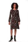 Roman Black Abstract Ruched Short Dress - Image 2 of 6