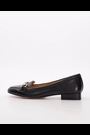 črna - Dune London Graice Low Block Square Toe mokasini - Slika 2 iz 7