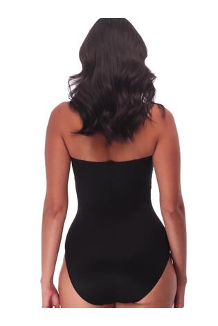 Miraclesuit Black Steel Magnolias Avanti Hidden Underwire Swimsuit with Firm Tummy Control - Image 2 of 6