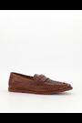 Dune London Brown Brickles Woven Loafers - Image 2 of 10