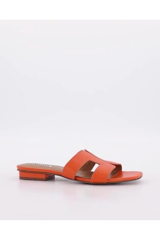 Dune London Orange Loupe Smart Slider Sandals - Image 2 of 8