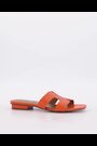 Dune London Orange Loupe Smart Slider Sandals - Image 2 of 8