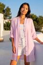 Roman Pink Petite Cotton Front Button Overshirt - Image 2 of 5