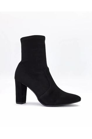Buy Dune London Black Optical Stretch Sock Ankle Boots from Next Luxembourg