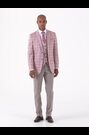 Skopes Tailored Fit Montalvo Light Coral Pink Check Jacket - Image 2 of 6