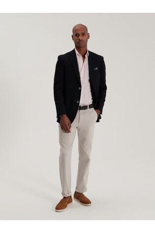 Skopes Blue Lamar Self Stripe Tailored Fit Jacket - Image 2 of 9