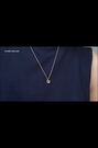 Karen Millen Silver Tone Crystal Dot Pendant Necklace - Image 2 of 6
