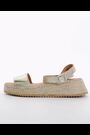 Dune London Gold Layney Flared Espadrille Sandals - Image 2 of 6