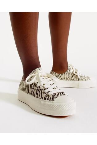 Buy Converse Chuck Taylor All Star Lift Ox Leopard Low Top Trainers Next Ukraine