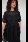 Lovedrobe Animal Print Lace Mini Black Dress - Image 2 of 9