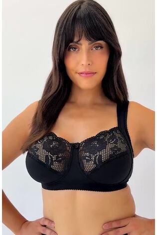 Miss Mary of Sweden Black Lovely Lace Non Wired Bra - Image 2 of 6