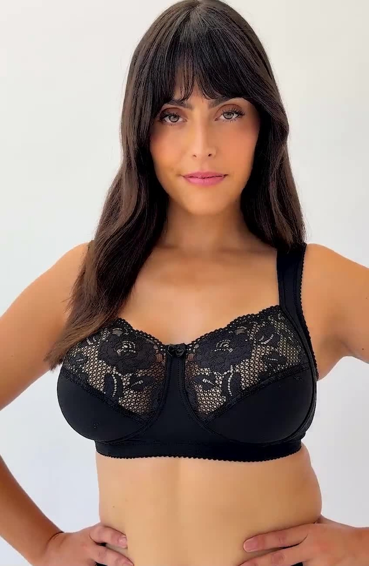 Buy Miss Mary of Sweden Black Lovely Lace Non Wired Bra from Next USA