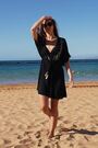 Sosandar Black Embroiderd Beach Kaftan - Image 2 of 6