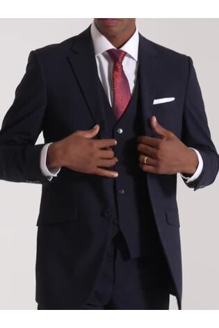 Azul marino - Skopes Classic Fit Wool Rich Darwin Suit Jacket - Imagen 2 de 8