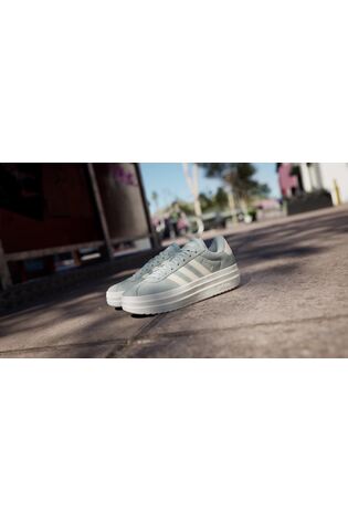 adidas Green/Cream VL Court Bold Trainers - Image 2 of 18