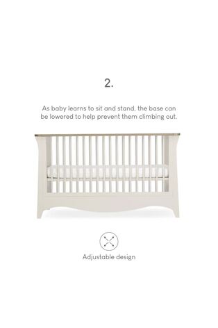 Cuddleco Cream Clara 2 Piece Nursery Furniture Set - Image 2 of 7