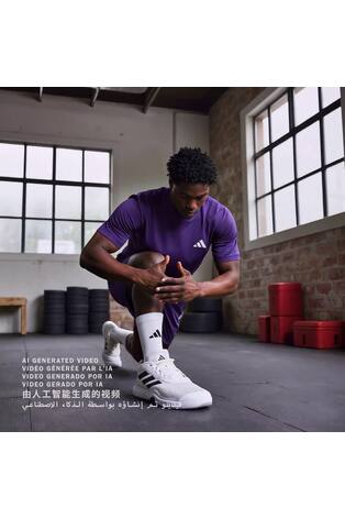 adidas Purple Training Essentials Holiday Pack T-Shirt - Image 2 of 8