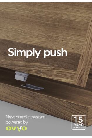 Natural Arches Mango Wood Effect Slim Sideboard - Image 2 of 9