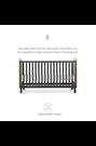 Cuddleco Rafi Oak and Black 2 Piece Nursery Furniture Set - Image 2 of 7